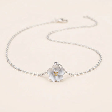 925 Silver Cherry Blossom Pendant Necklace