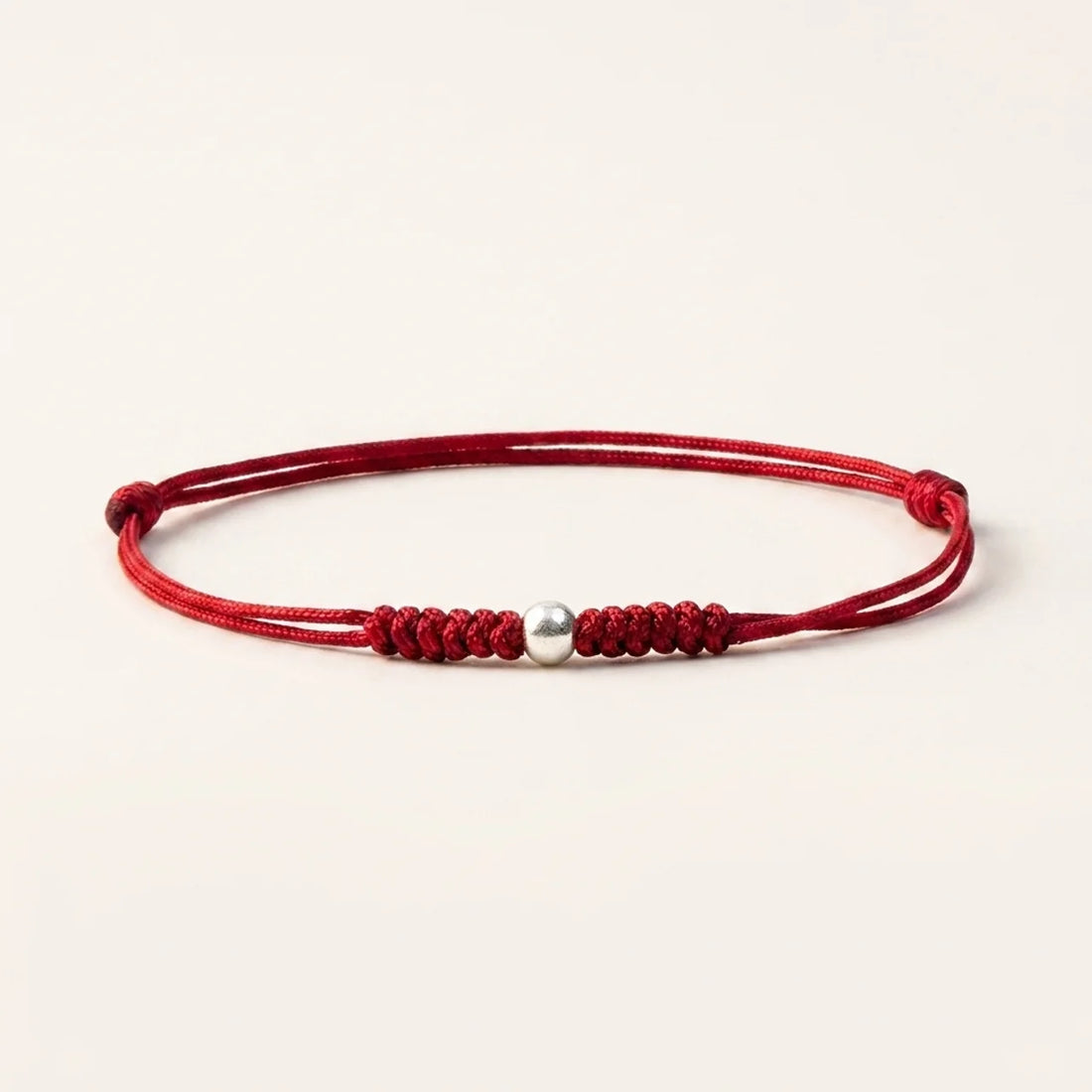 925 Sterling Silver Red String Bracelet