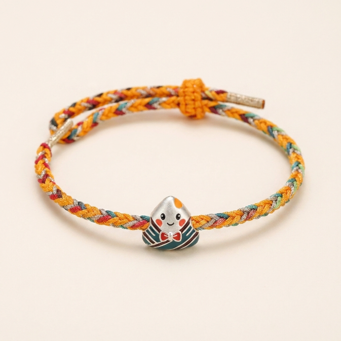 925 Sterling Silver Zongzi Luck Bracelet