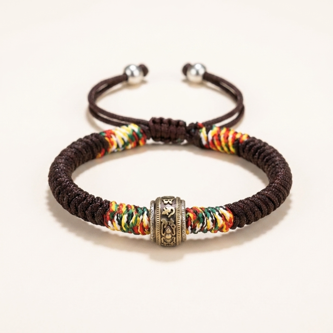 925 Silver Red String Mantra Bracelet