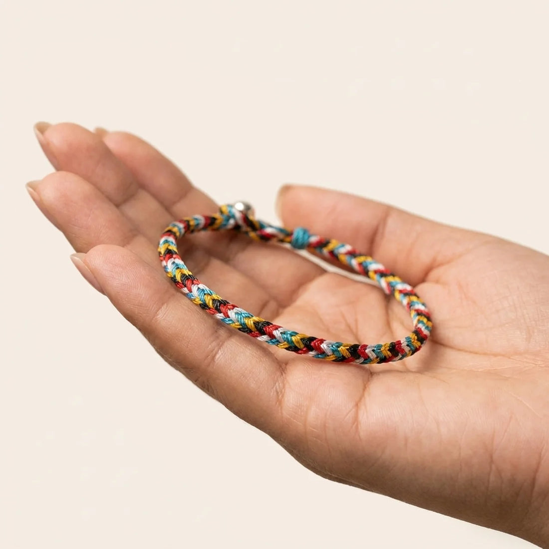 Five Color Thread Lucky Knot String Bracelet
