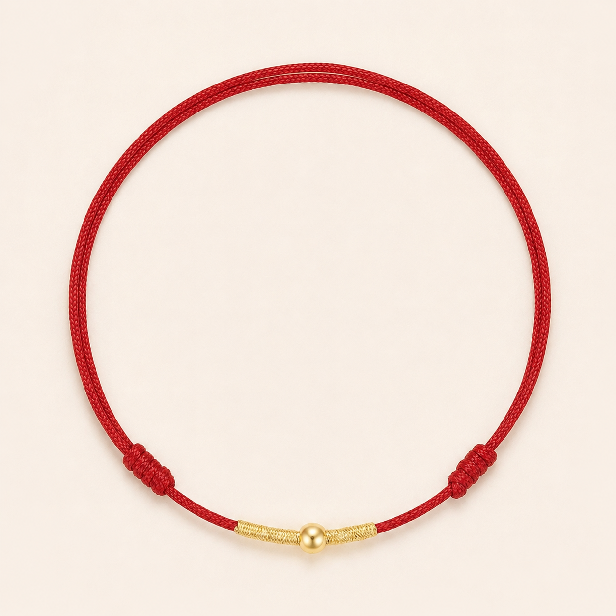 Silver Golden Bead Braided Rope Bracelet