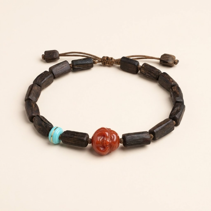 Agarwood Sinker-Grade Irregular Beaded Bracelet