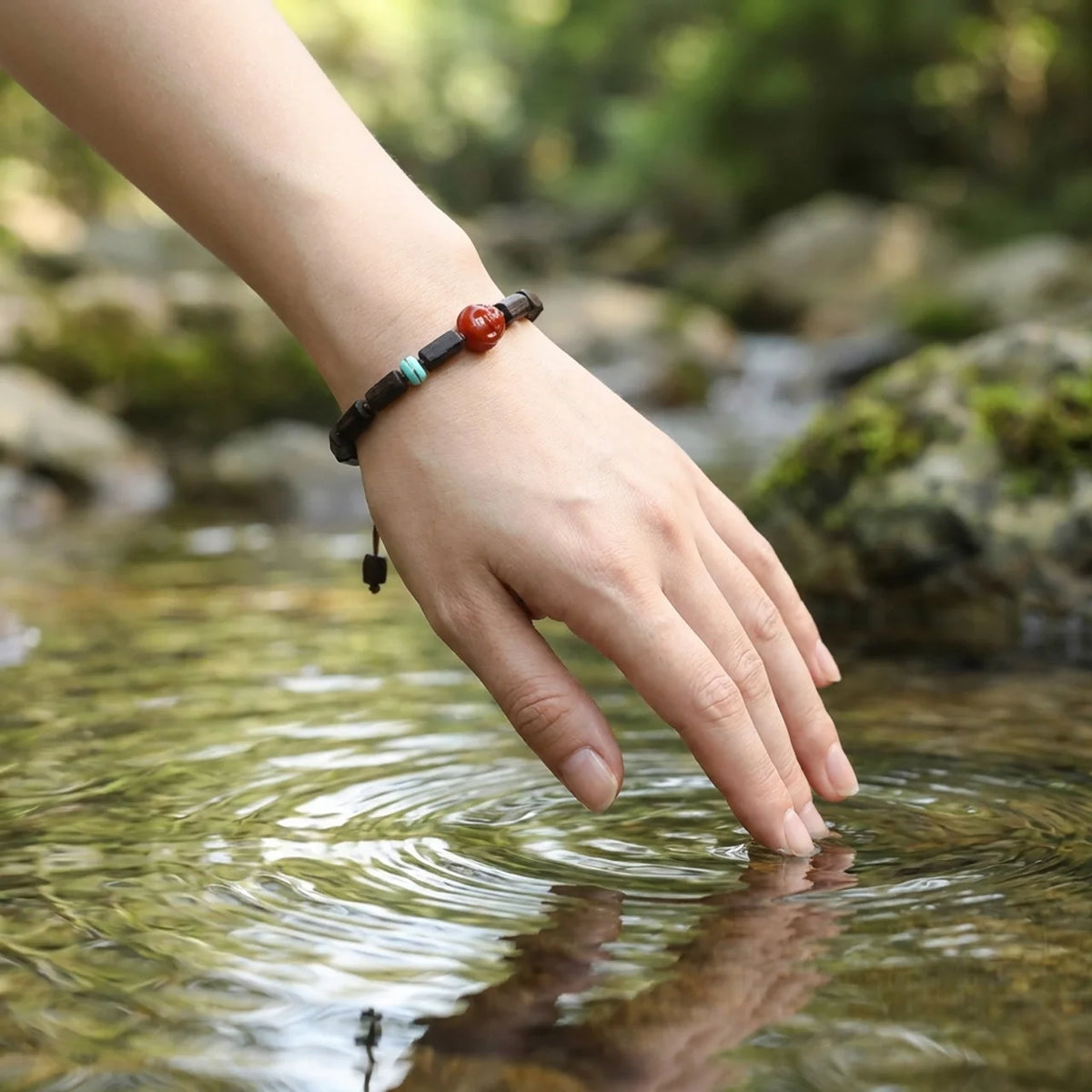 Agarwood Sinker-Grade Irregular Beaded Bracelet