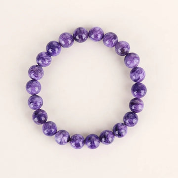 Amethyst Crystal Pearl Flower Bracelet