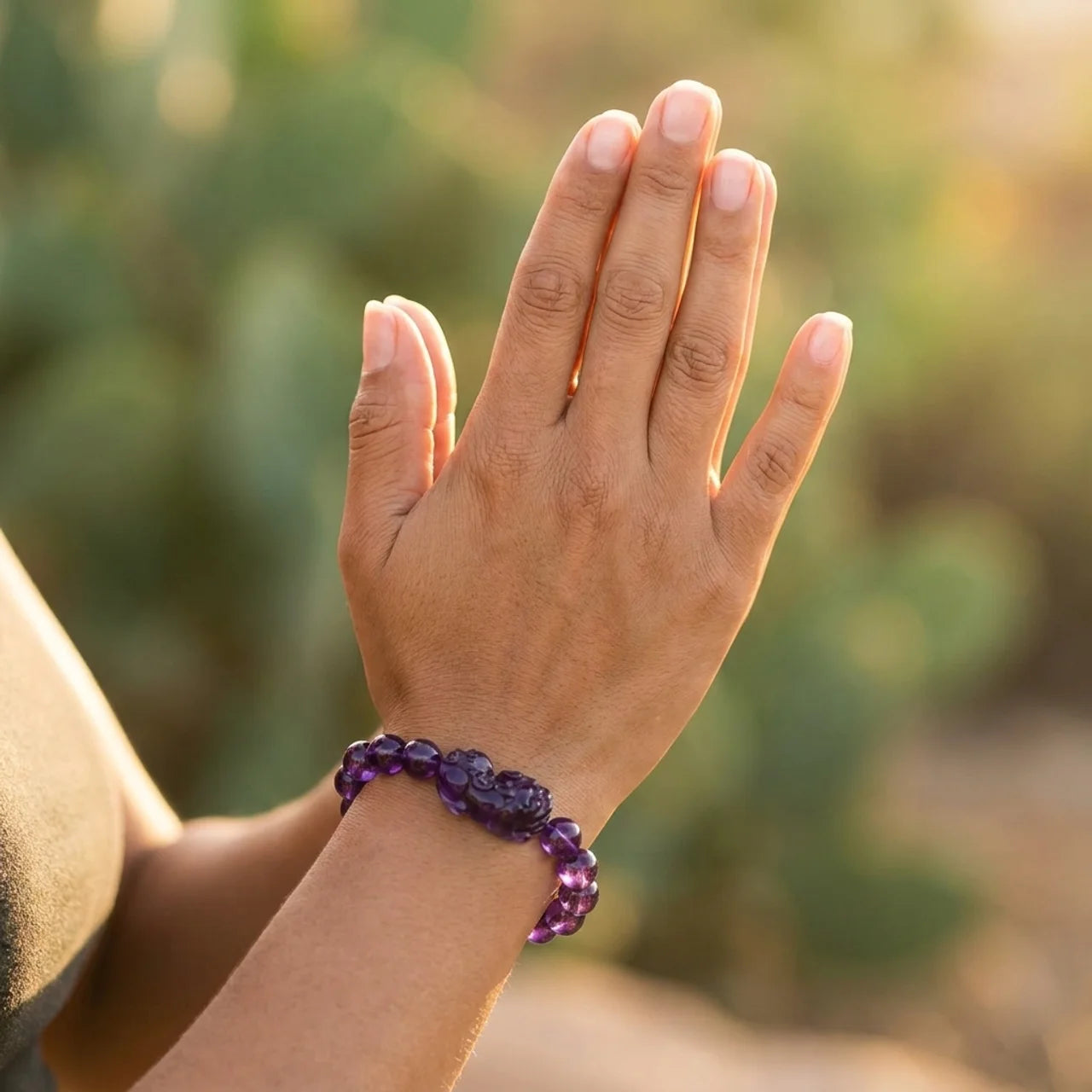 Amethyst Pixiu Bracelet
