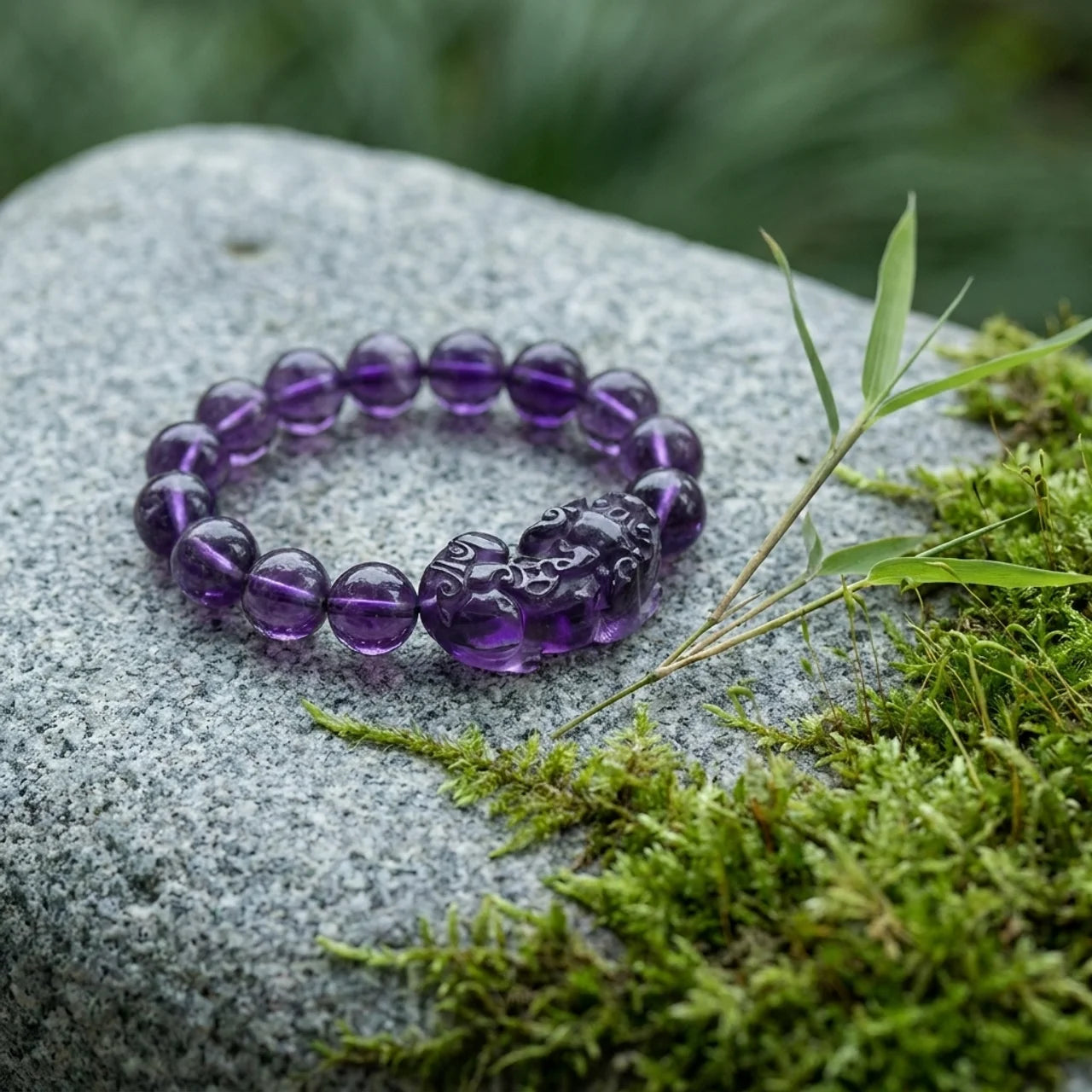 Amethyst Pixiu Bracelet