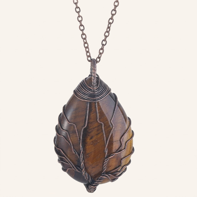 Amethyst Roségold Lebensbaum Halskette