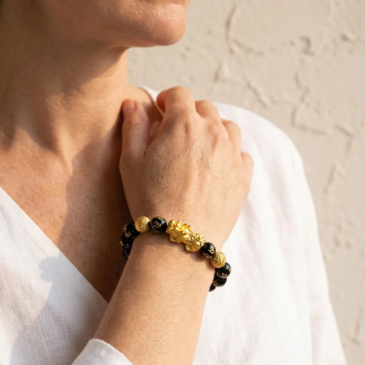 Black Obsidian Pixiu Bracelet