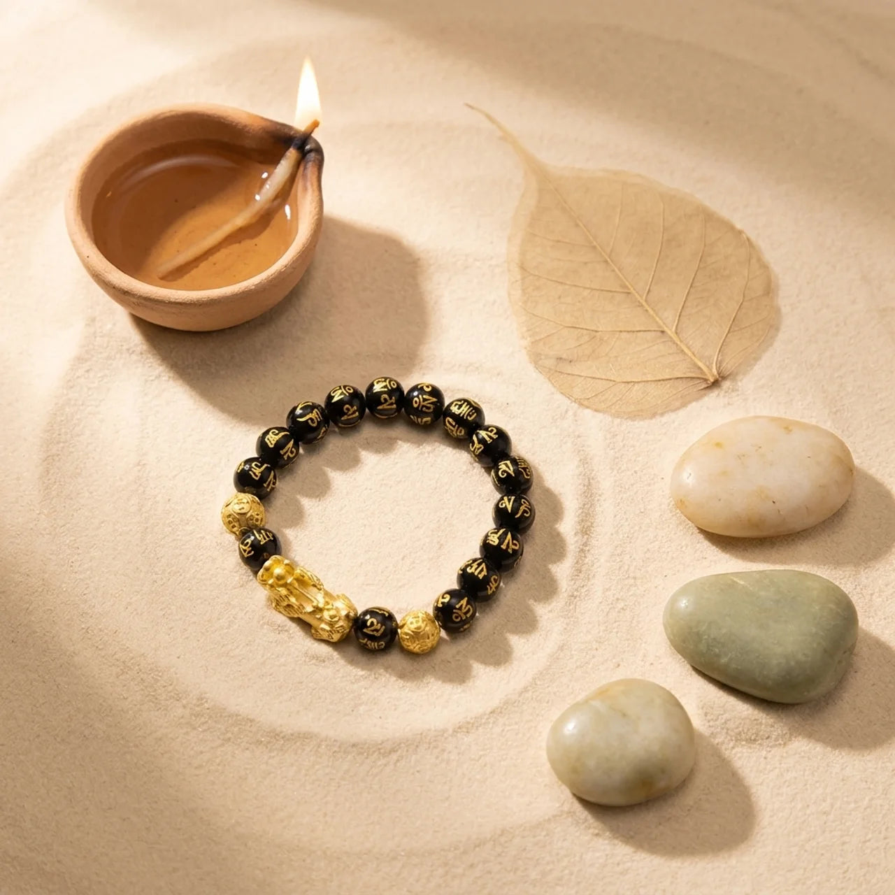 Black Obsidian Pixiu Bracelet