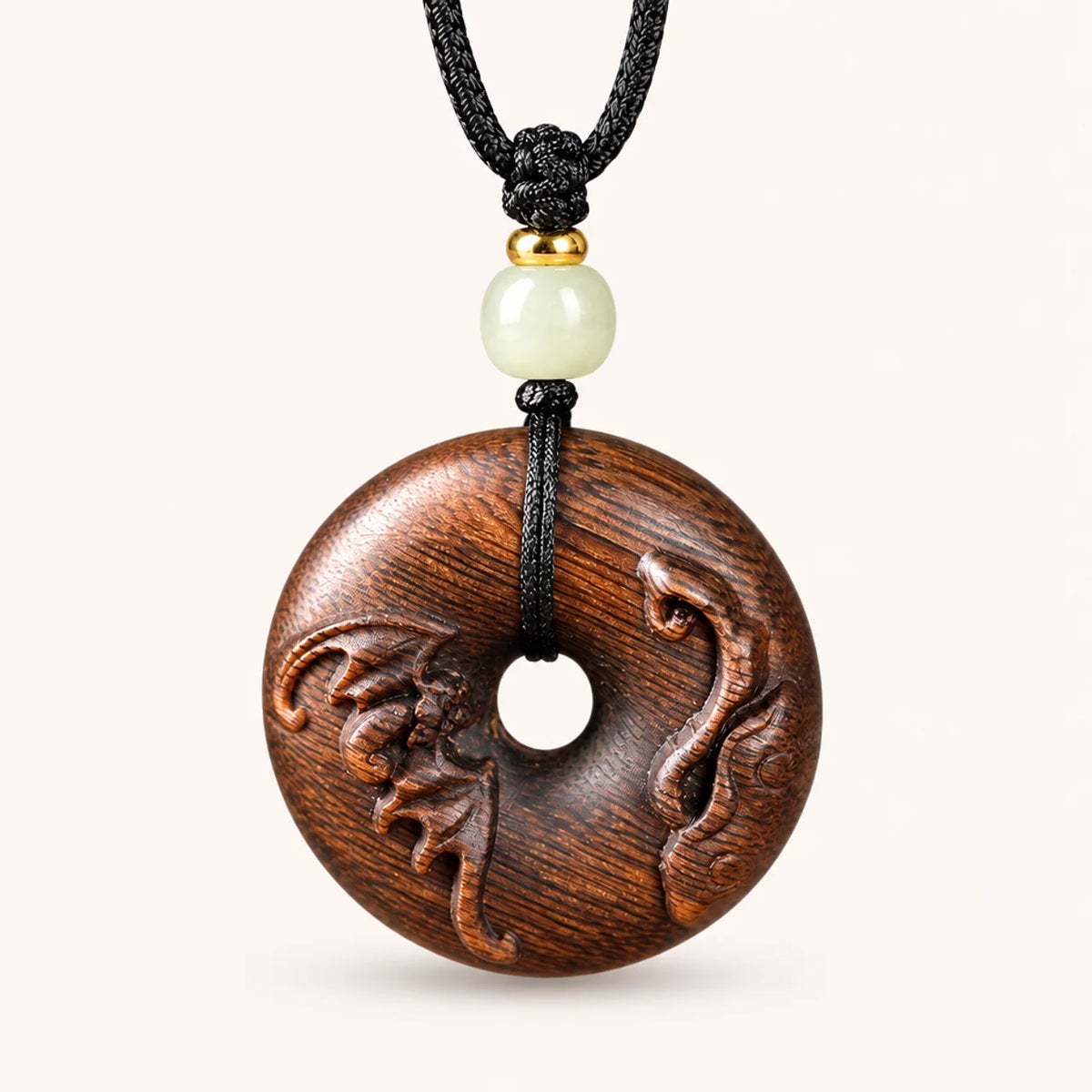 Vietnamese Agarwood Peace Buckle Pendant