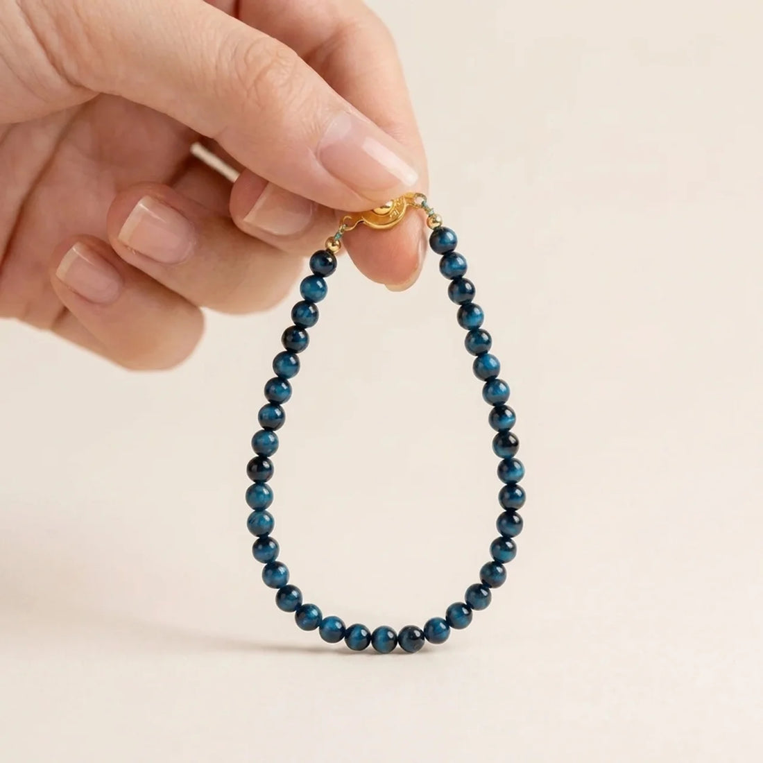 Blue Tiger Eye Protection Chain Bracelet