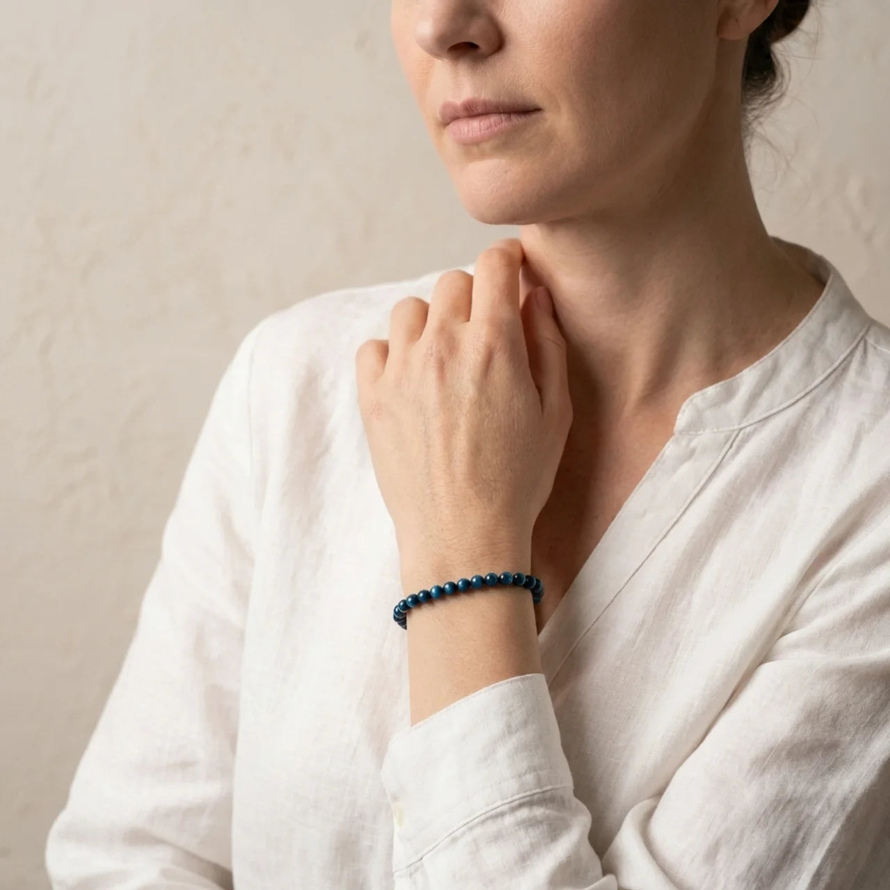 Blue Tiger Eye Protection Chain Bracelet