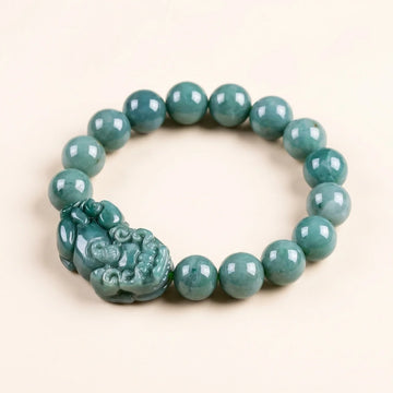 Blue Water Jade Pixiu Bracelet