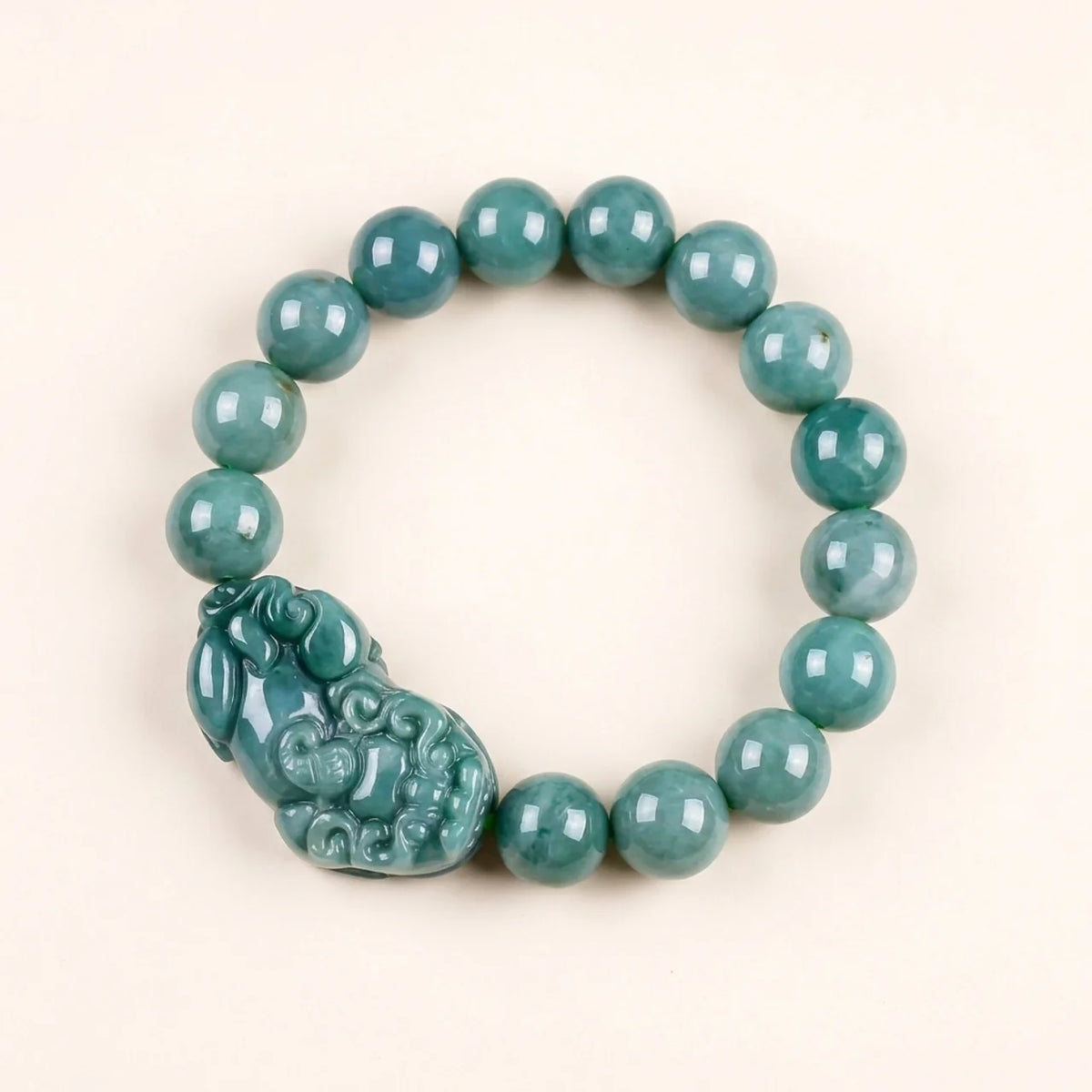 Blue Water Jade Pixiu Bracelet
