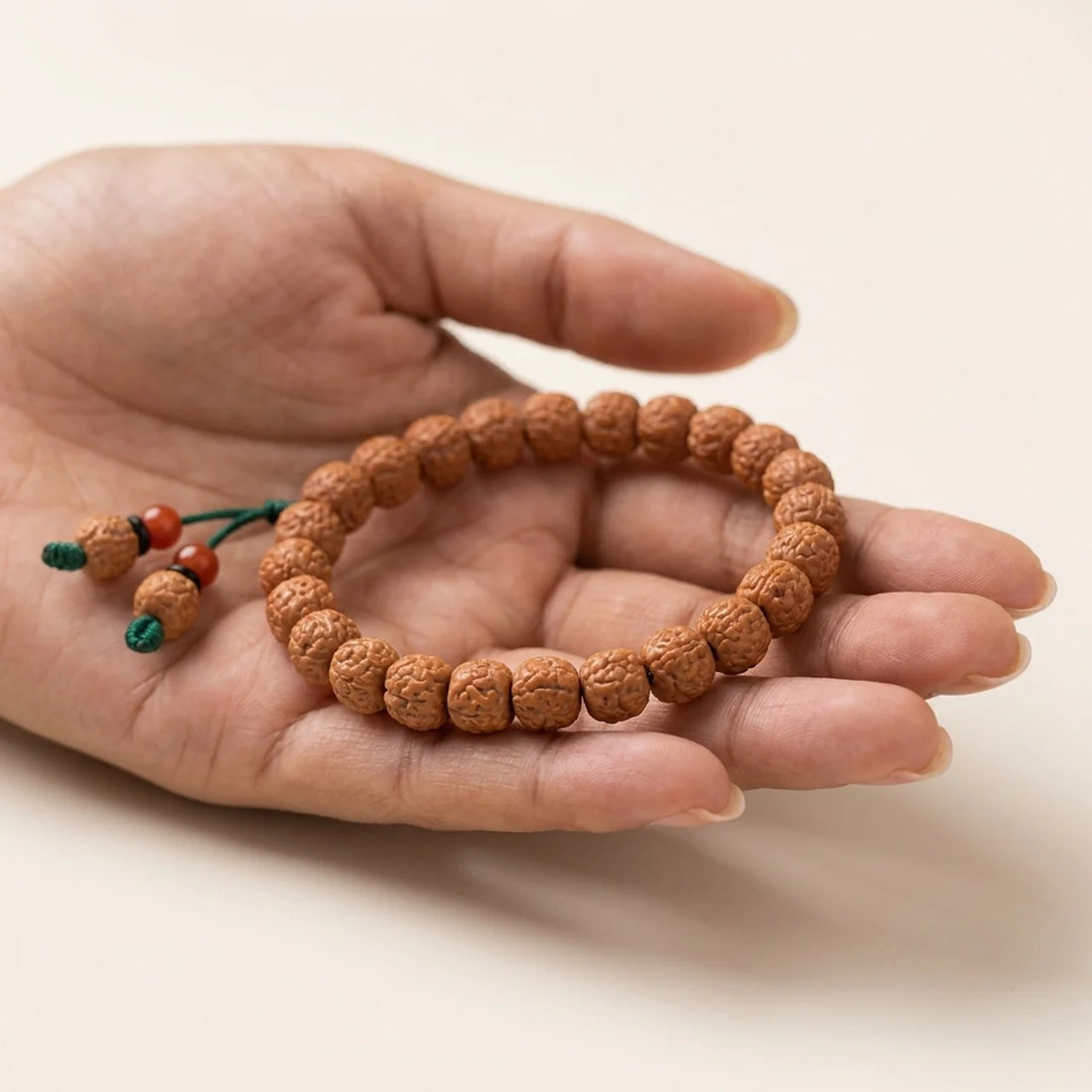 Bodhi Seed Agate Beaded Wealth Bracelet