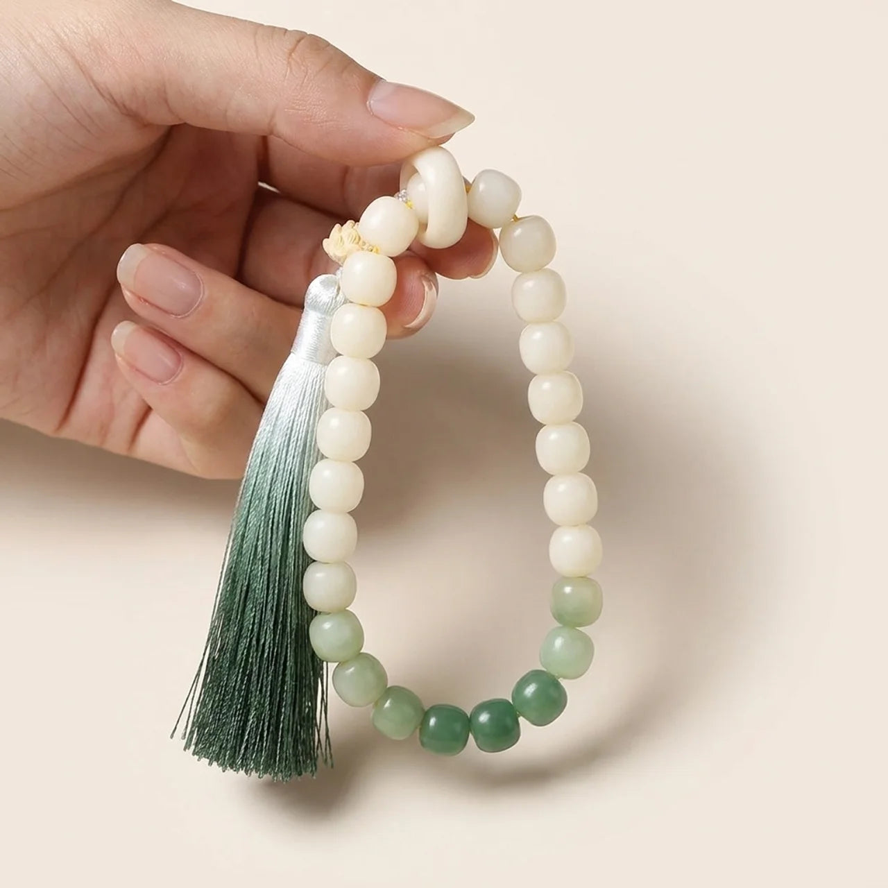 Bodhi Seed Money Bag Lotus Mala Bracelet