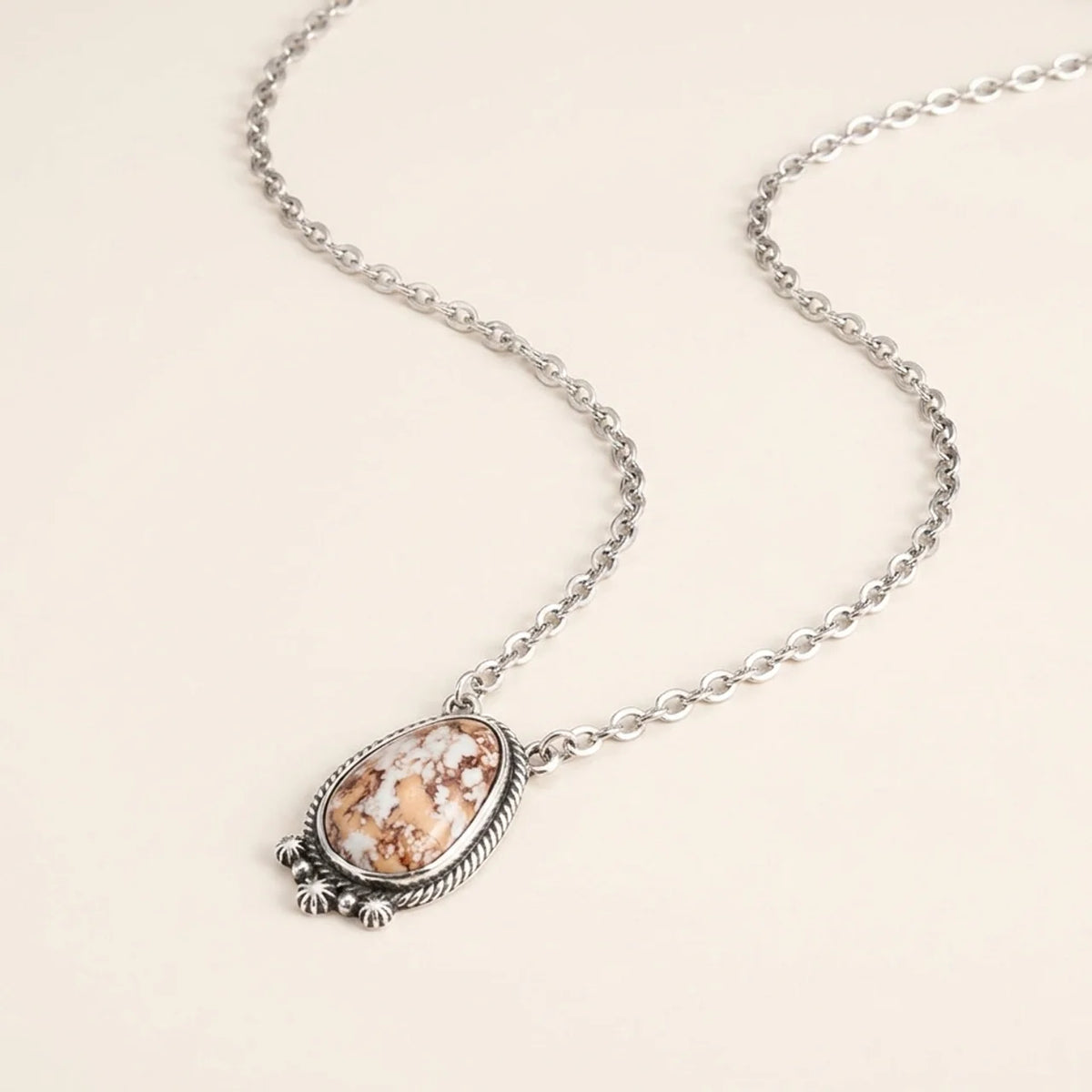 Bohemian Turquoise Teardrop Pendant Necklace