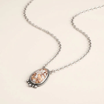 Bohemian Turquoise Teardrop Pendant Necklace