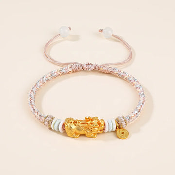 Braided Cord Pixiu Wealth Bracelet