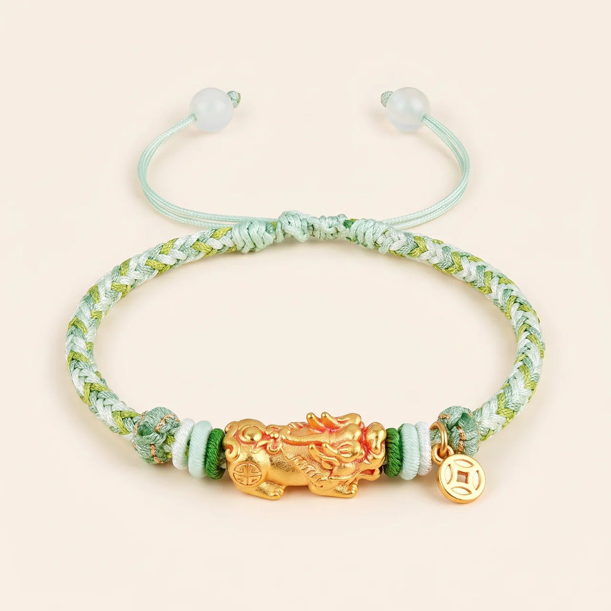 Braided Cord Pixiu Wealth Bracelet
