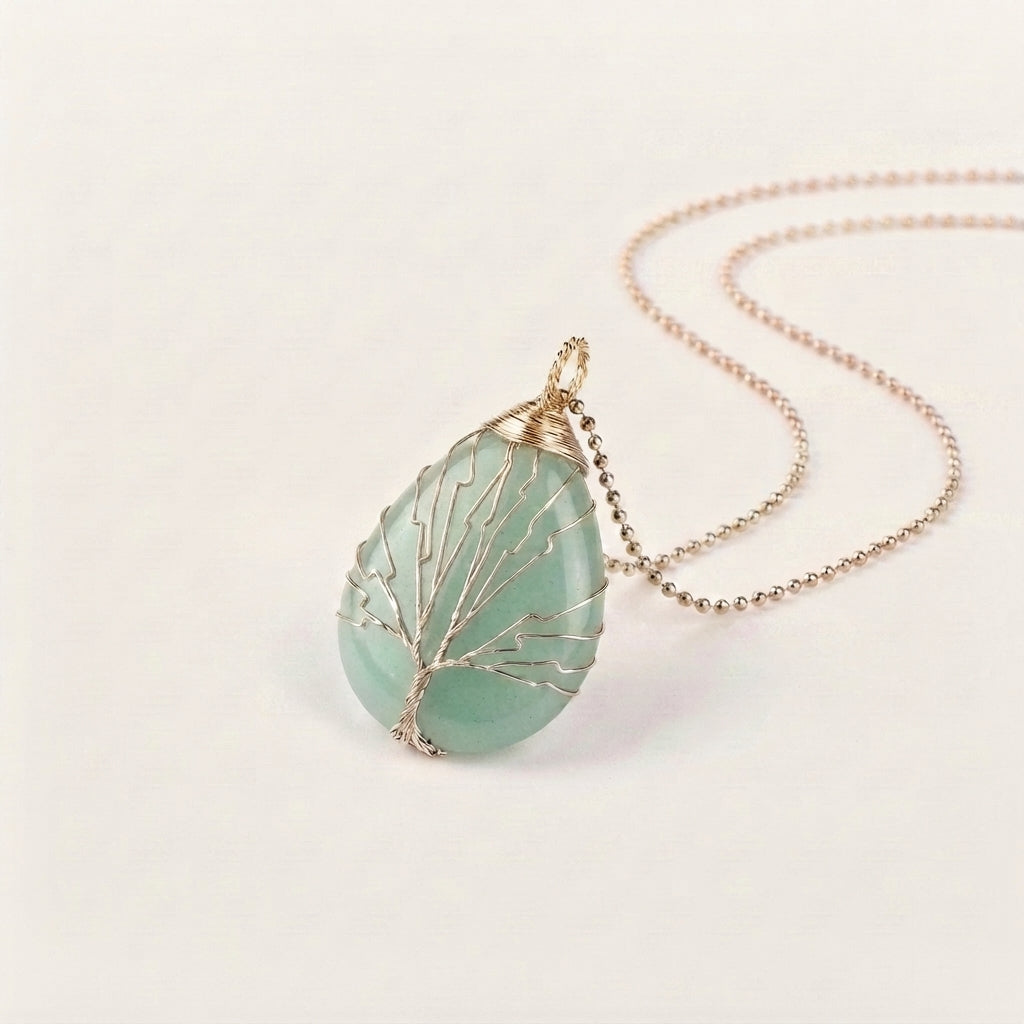 Amethyst Tree of Life Pendant Necklace