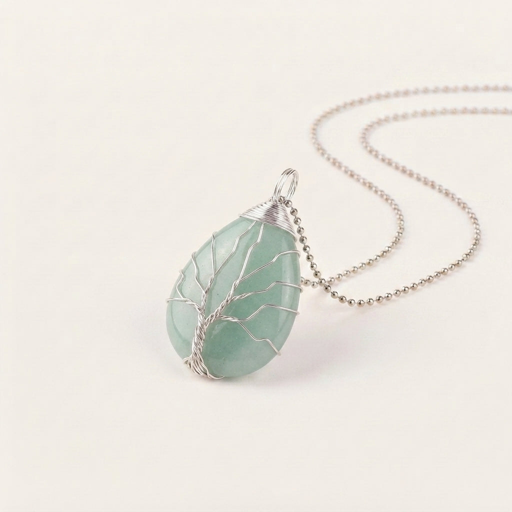 Amethyst Tree of Life Pendant Necklace