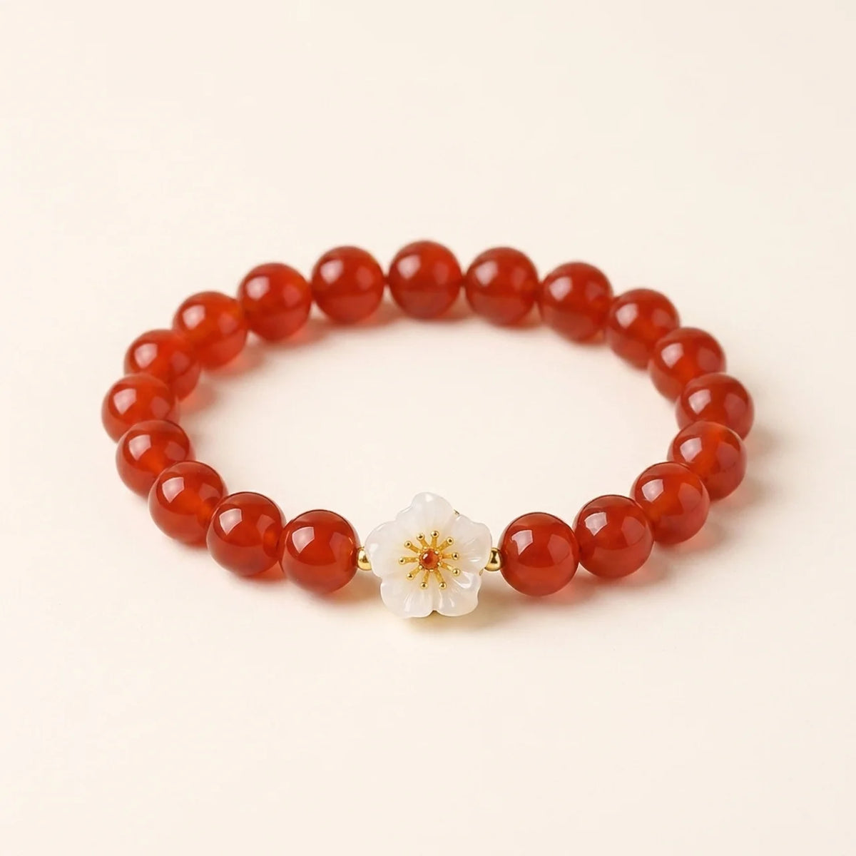 Katzenauge Chrysoberyll Blumen Armband