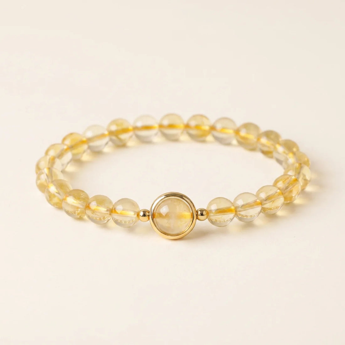 Citrin & Rutilquarz Armband
