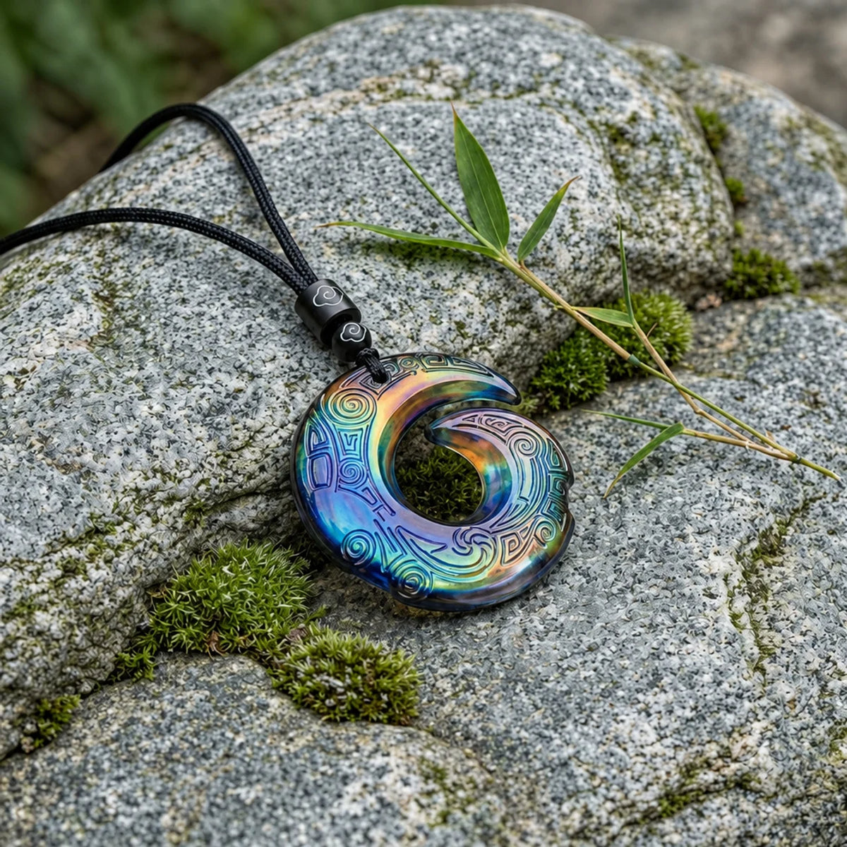 Color-Changing Liuli Peace Buckle Necklace