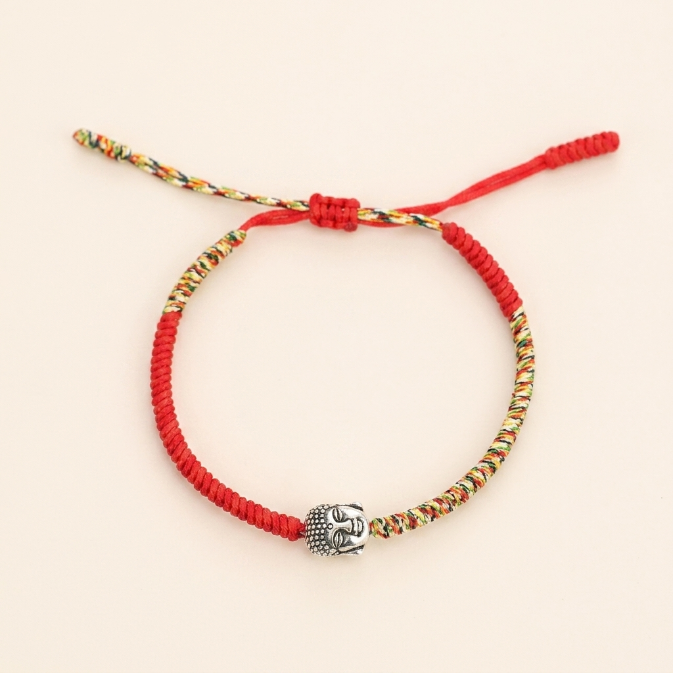 Colorful King Kong Knot Buddha String Bracelet