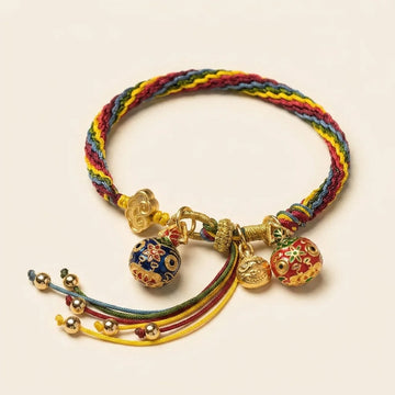 Colorful String Swallowing Beast Reincarnation Knot Bracelet