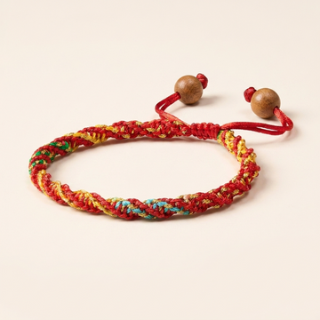 Copper Bead Braided Rope Bracelet