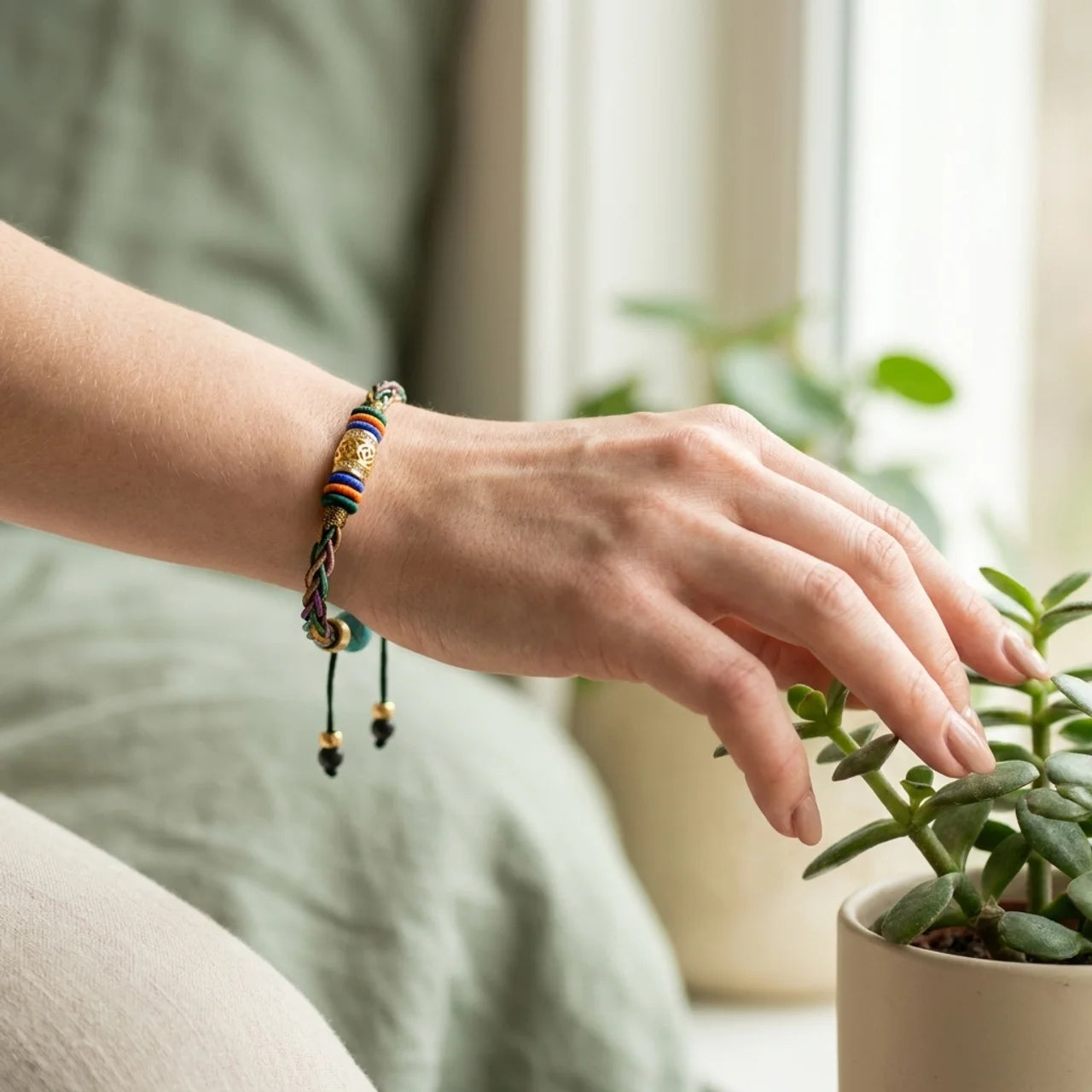 Copper Coin Lucky Knot Red String Bracelet