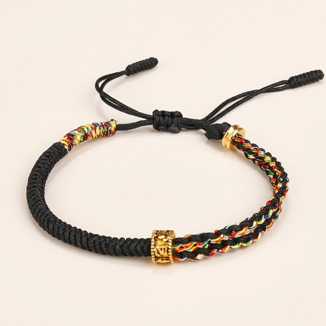 Copper Mantra Red String Bracelet