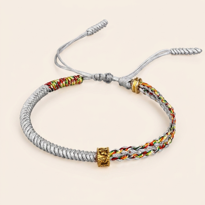 Copper Mantra Red String Bracelet