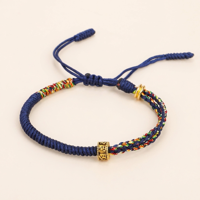 Copper Mantra Red String Bracelet