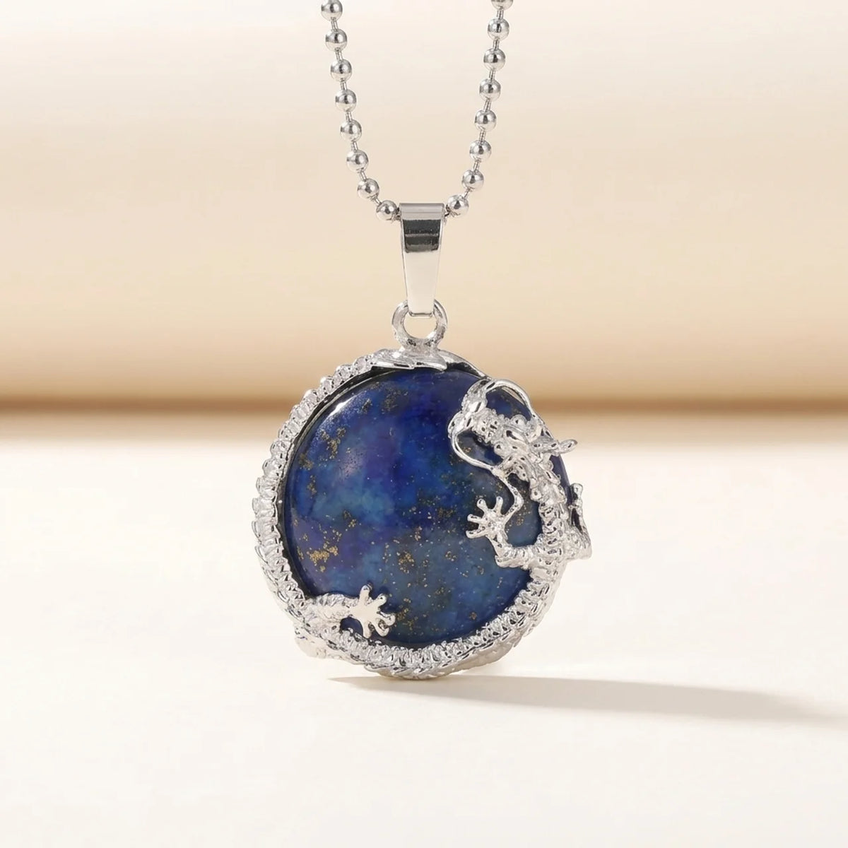 Dragon Quartz Crystal Pendant Necklace