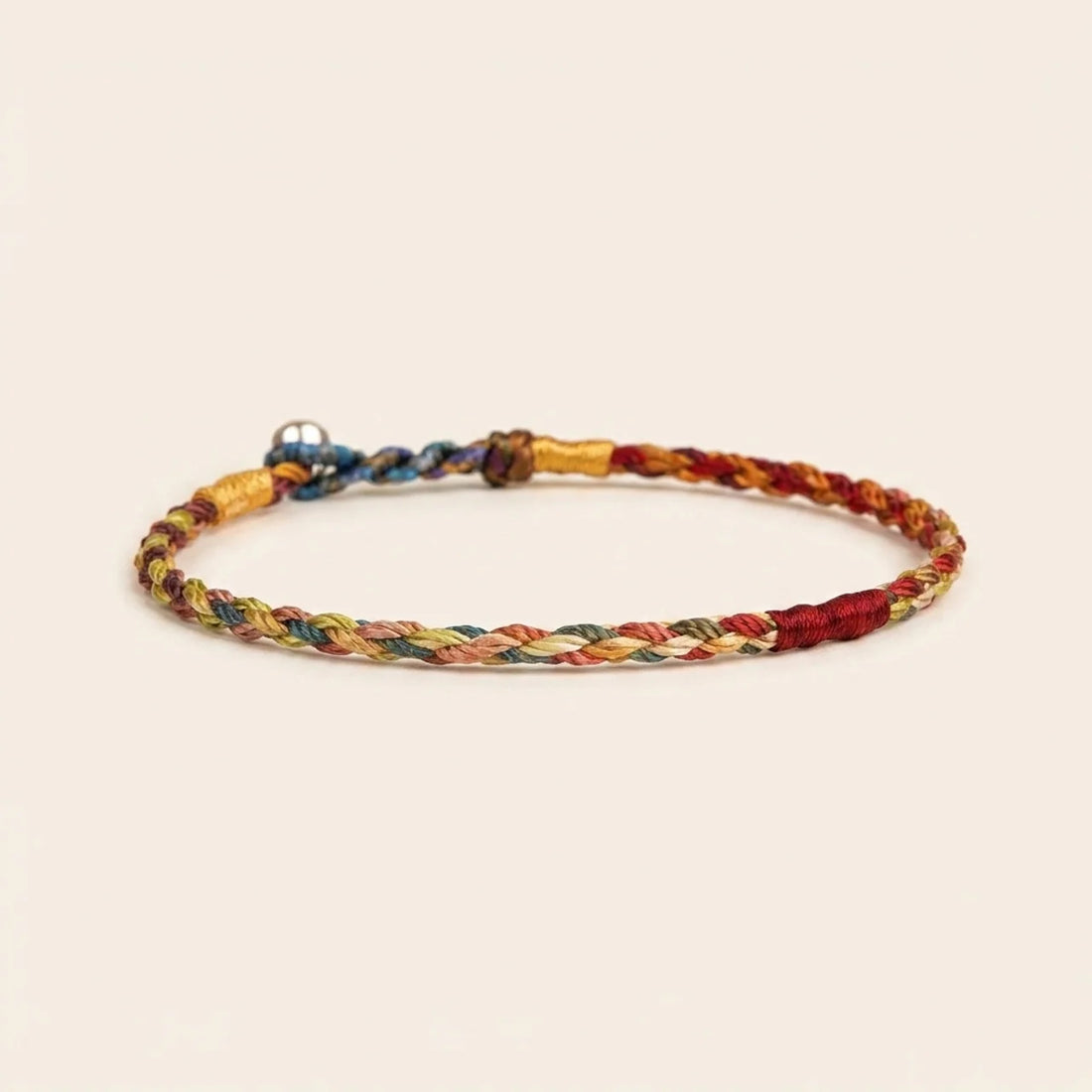 Five Color String Lucky Knot Bracelet