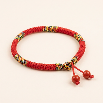 Five Color Vajra Knot Cord Bracelet