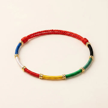 Five Elements Red String Wealth Bracelet