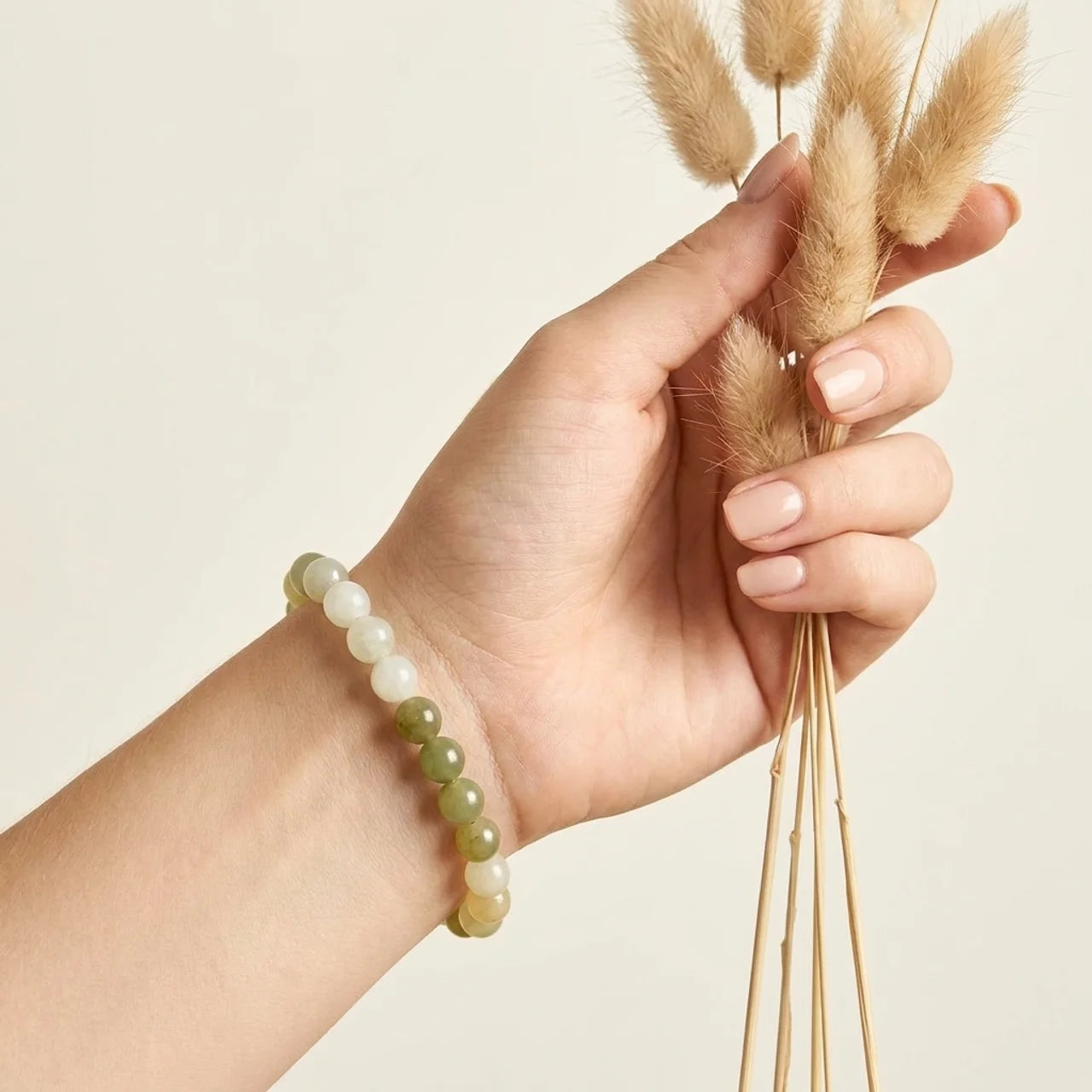 Gradient Green Hetian Jade Bracelet