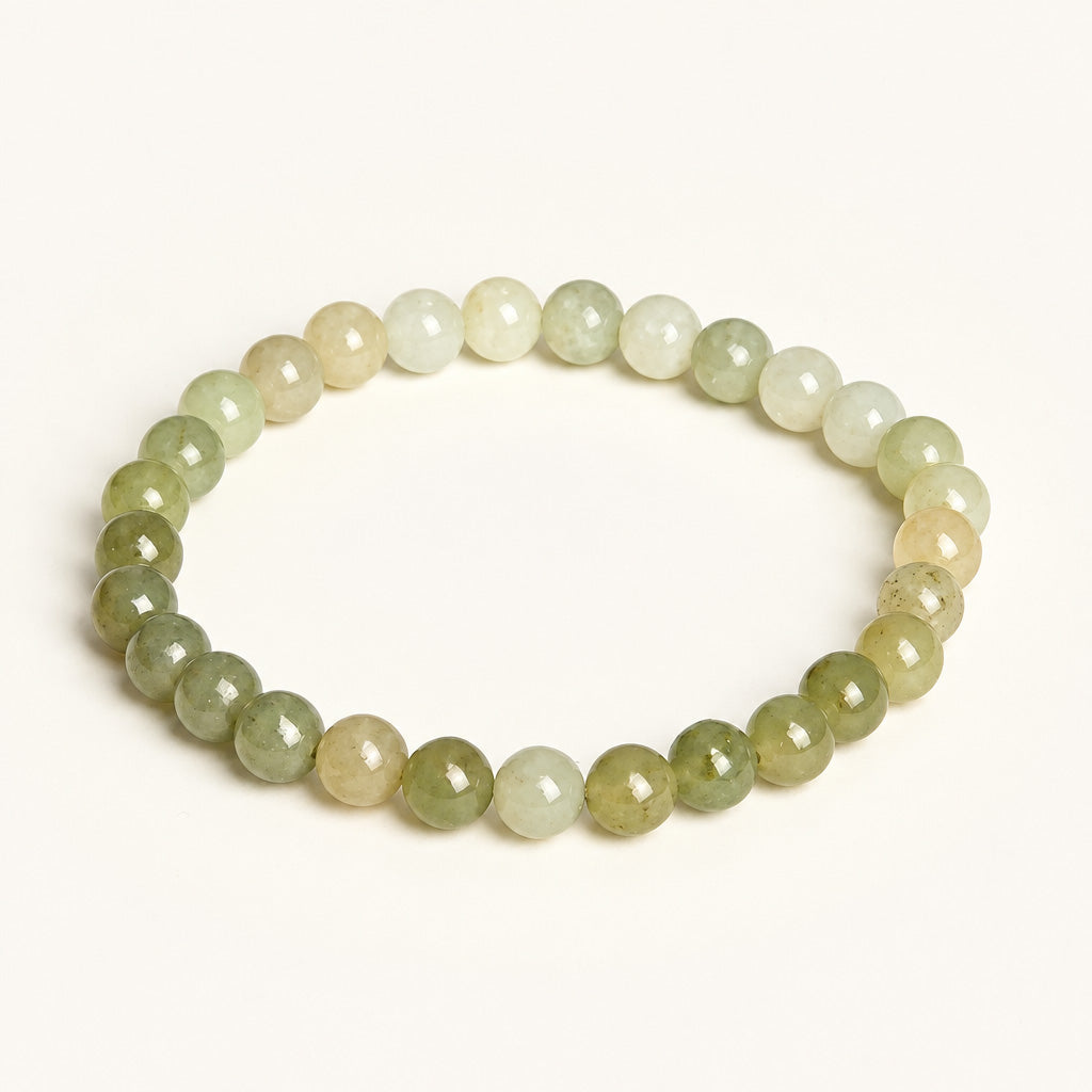 Bracelet en jade vert de Hetian dégradé