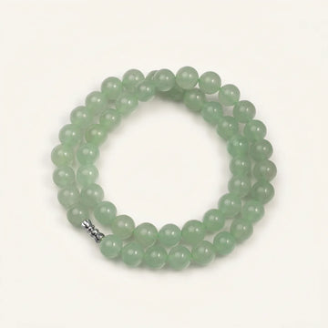 Green Aventurine Bead Necklace Bracelet