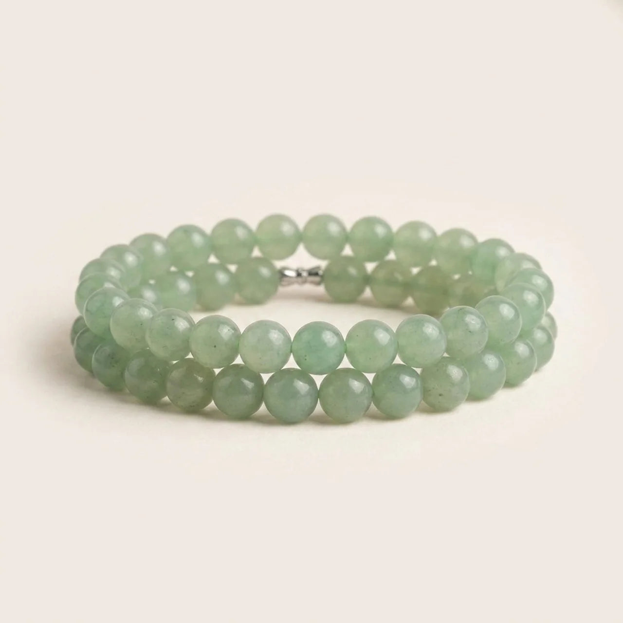 Green Aventurine Bead Necklace Bracelet