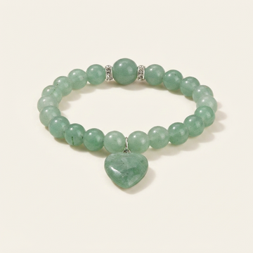 Green Aventurine Love Heart Balance Bracelet