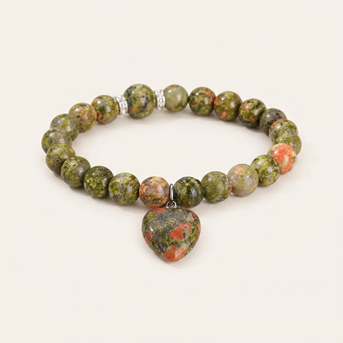 Green Aventurine Love Heart Balance Bracelet