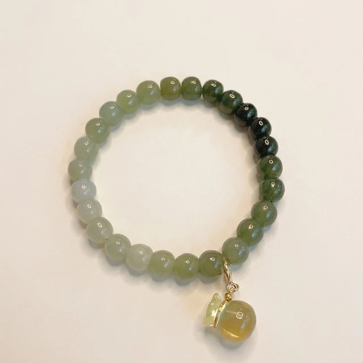 Natürliches Hetian Jade Geldbeutel Armband