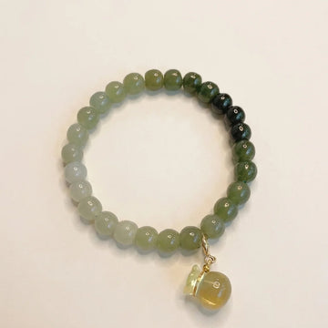 Natürliches Hetian Jade Geldbeutel Armband