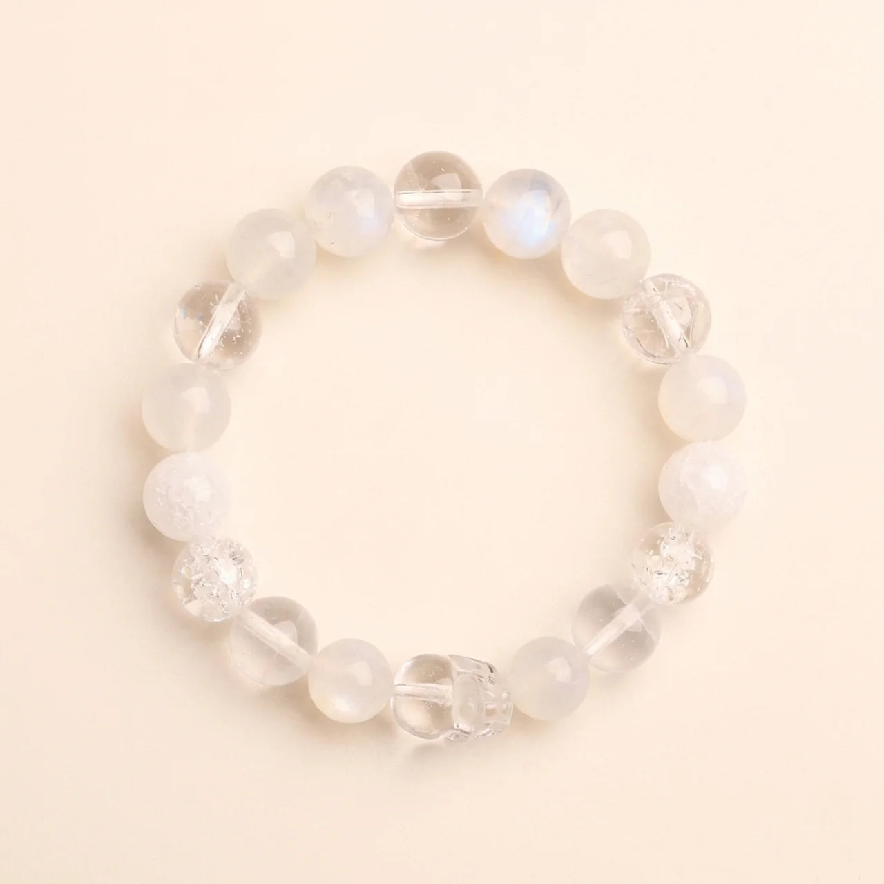 Green Moss Agate Strawberry Quartz Bracelet